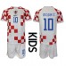 Kroatia Luka Modric #10 Hjemmedraktsett Barn VM 2022 Korte ermer (+ Korte bukser)